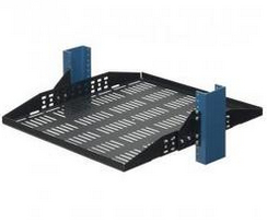 Fixed 2-post Relay Rack Shelf Max. 20in X 17in 68kg Vented