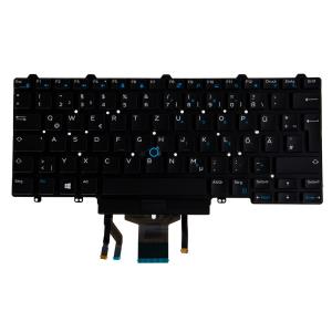 Notebook Keyboard - Backlit 81 Keys - Single Point - Qwertzu German For Xps 9250 / Latitude 7275