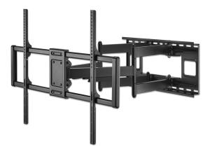 Heavy-Duty Large-Screen Full-Motion TV Wall Mount Holds one 60in to 120in TV up to 12 kg