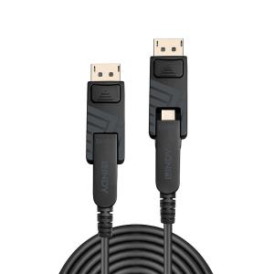 Cable Fibre Optic - Hybrid To Mini DisplayPort 1.4 - 20m