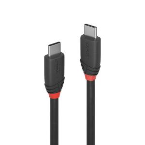 Cable - USB 3.1 Type C Male To Male 3a - Black Line - 1.5m
