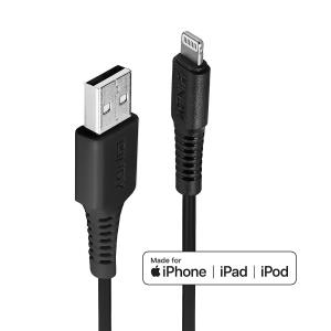 Charge And Sync Cable - USB To Lightning - Black - 1m