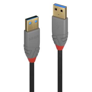 Cable - USB 3.0 Type A Male To Male - Anthraline - 3m - Black