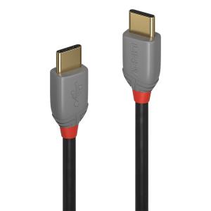 Cable - USB 2.0 Type C Male To Type C Male - Anthraline - 50cm - Black
