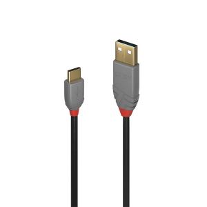 Cable - USB 2.0 Type A Male To Type C Male - Anthraline - 50cm - Black