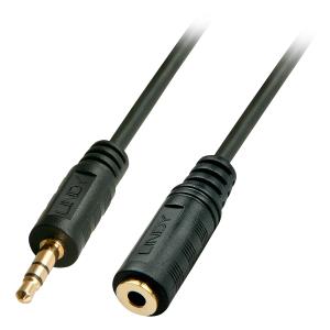 Audio Cable Premium - 3.5mm Stereo Jack To 3.5mm Stereo Socket - 2m - Black