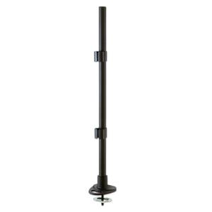 700mm Pole With Desk Clamp And Cable Grommet Black