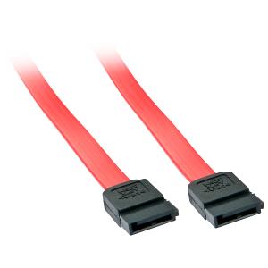 Cable Internal Sata3 - 2 X 7 Pin SATA Female Plug - Red- 50cm