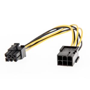 Extension Cable - 6-pin Pci-e Female - 6 Pin Pci-e Male - 15cm