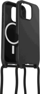 iPhone 16 Pro Case with Strap - React Series Necklace Magsafe - Black - Propack