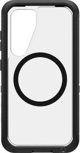 Galaxy S25 Case - Defender XT Series with Magnets - Dark Side (Clear / Black)