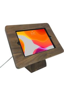 Premium Angle-flip Security Kiosk Stand For iPad (wood)
