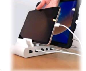 USB and USB-C 5-Port Multiple Tablet Charging Station - UK Plugs