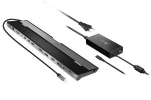 USB-c Triple Display Docking Station With 100w Pd Adapter - E