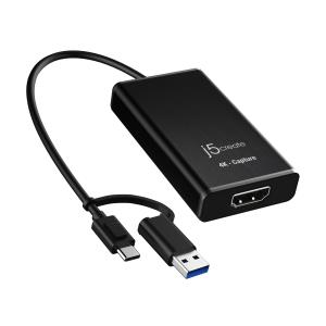 4k Capture Adapter - USB-c Gen 1 Female (type-a To USB-c) - 1x USB-c 1x Hdmi (input) - Black
