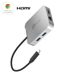 Multi Port Adapter - 4k60 Elite - 1x USB-c (Power Delivery 3.0) Male - 1x Hdmi 2x USB Type-a 1x Rj45