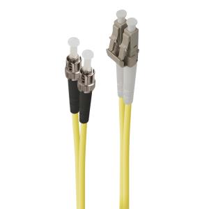 Fiber Optic Cable LC-ST Single Duplex LSZH 1m