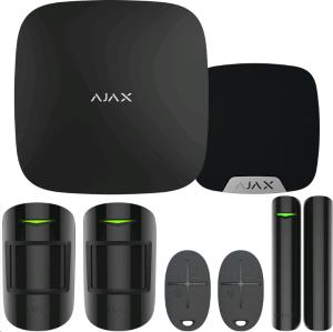 Ajax Kit 2 Hub2(2g)+mp Apartment With Keyfobs (8pd) Bla